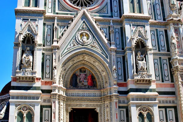 Подробная Информация Церкви Santa Maria Del Fiore Флоренции Италия — стоковое фото