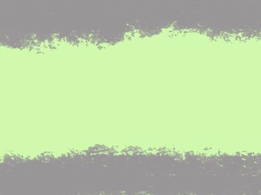 Gri arkaplanda, kopyalama alanı olan soyut bir yeşil boya şeridi.