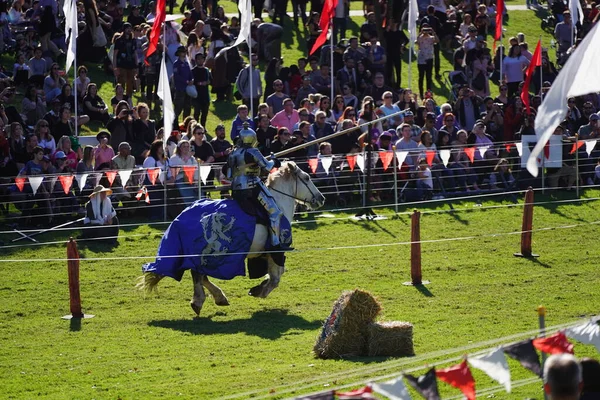 Hombre Haciendo Justas Blacktown Medieval Fayre Australia — Foto de Stock