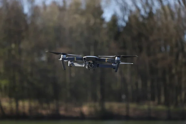 Primer Plano Dji Mavi Pro Drone Durante Vuelo Una Zona —  Fotos de Stock