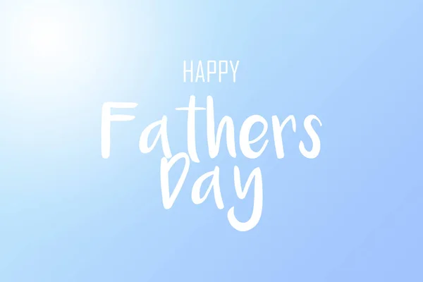 Ein Text Von Happy Fathers Day Weiß Auf Einem Babyblauen — Stockfoto