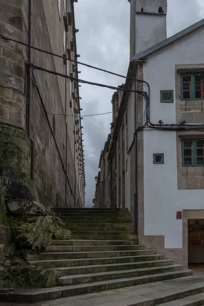 Vertical Shot Ancient Stairs Santiago Compostela Spain — Stock Photo, Image