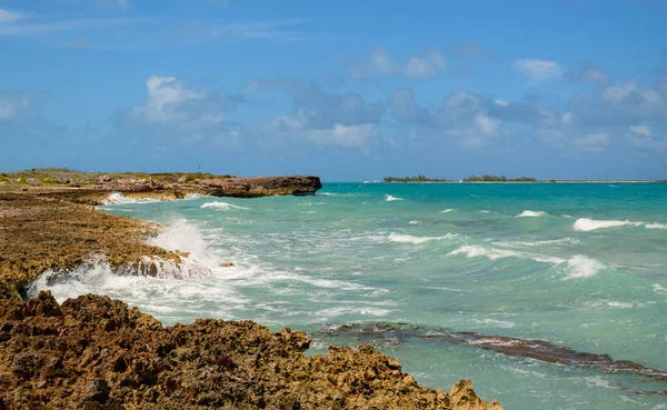 Коралловый Скалистый Кубинский Берег — стоковое фото