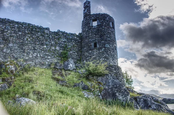 Красивый Снимок Руин Исторического Замка Шотландии — стоковое фото