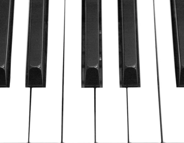 Крупним Планом Клавіші Піаніно — стокове фото