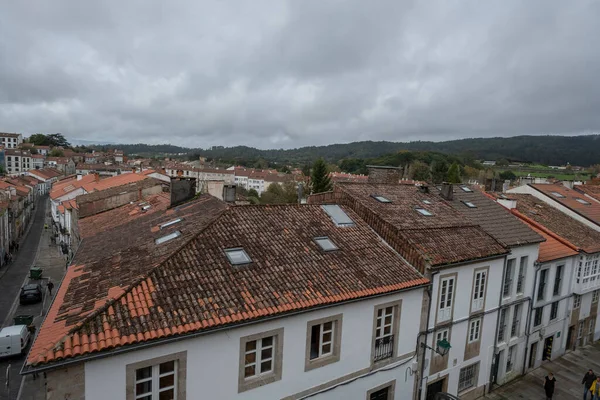 Uitzicht Vanaf Top Van Gebouwen Santiago Compostela Spanje — Stockfoto