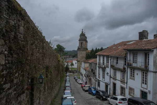 Een Perspectief Opname Van Gebouwen Santiago Compostela Spanje — Stockfoto