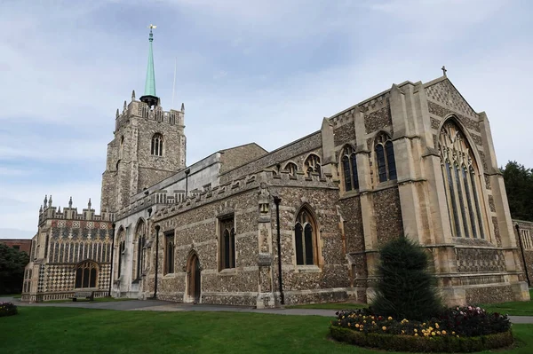 Uma Catedral Antiga Chelmsford Essex Reino Unido — Fotografia de Stock