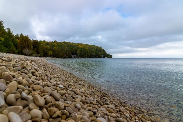 Озеро Мічиган Пляжу Окрузі Дор Вісконсіні Сша Восени — стокове фото