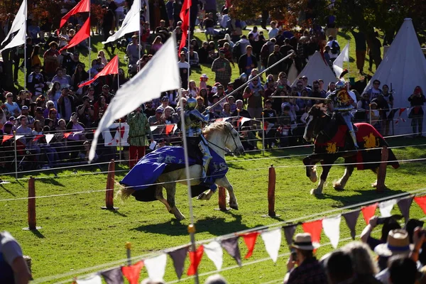 Muž Turnaji Blacktown Medieval Fayre Austrálie — Stock fotografie