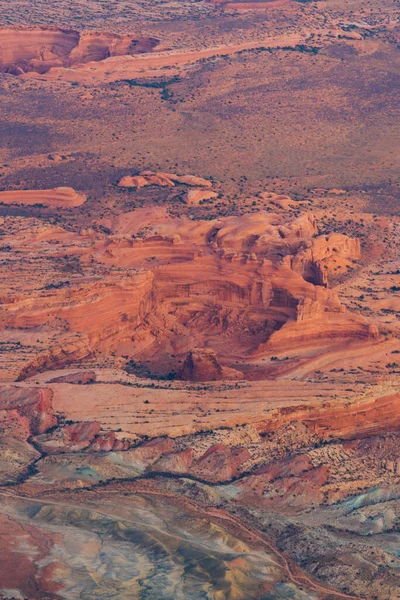 Légi Felvétel Kényes Boltívről Utah Arches National Parkban Usa — Stock Fotó