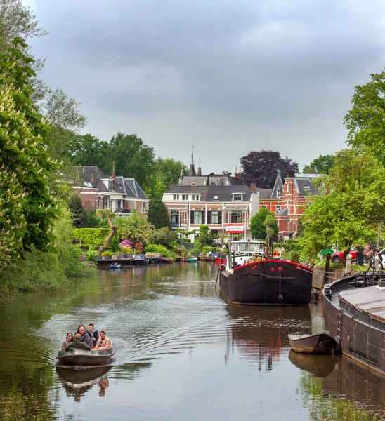Kanál Kolem Starého Centra Města Zwolle — Stock fotografie