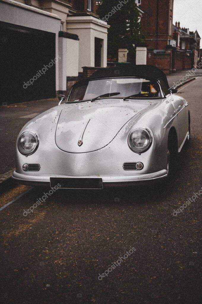 A front view of the Porsche 356 1500 Speedster in Nottingham