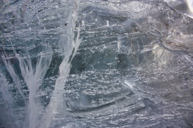 Bir buzdağının yakın görüntüsü