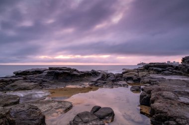 Queensland, Avustralya 'nın Sunshine Sahili' ndeki Mooloolaba Sahili.