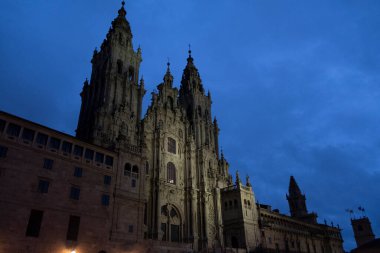 Galiçya 'nın Santiago de Compostela, İspanya' daki güzel bir fotoğrafı..