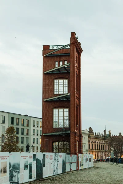 Berlin Deki Schinkelplatz Daki Eski Bir Fabrika Binasının Cephesi Iyi — Stok fotoğraf