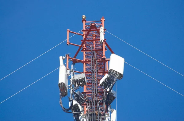 Parte Superior Una Torre Transmisión — Foto de Stock