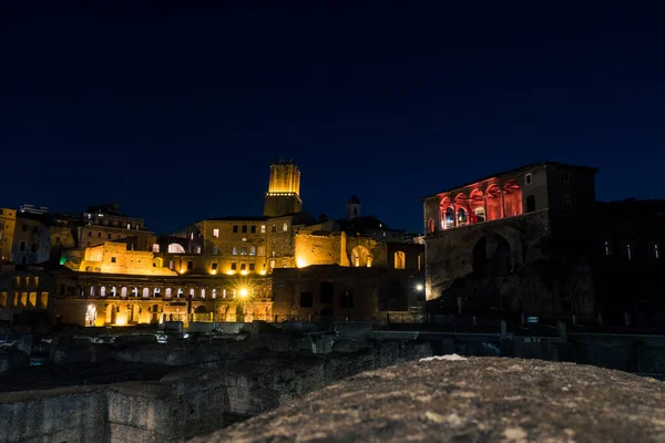 Ночной Вид Старый Замок — стоковое фото