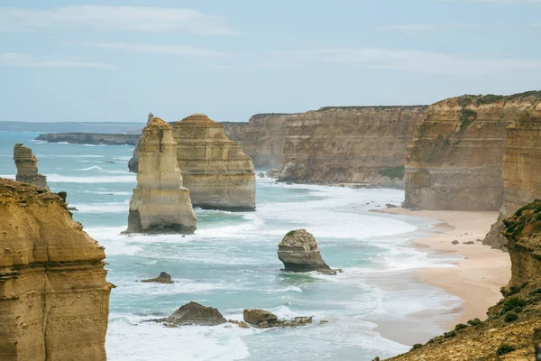 Die Apostel Sind Ein Malerisches Touristenziel Entlang Der Great Ocean — Stockfoto