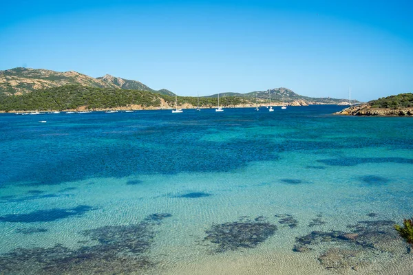 Hermoso Paisaje Marino Rodeado Verdes Colinas Sur Cerdeña — Foto de Stock