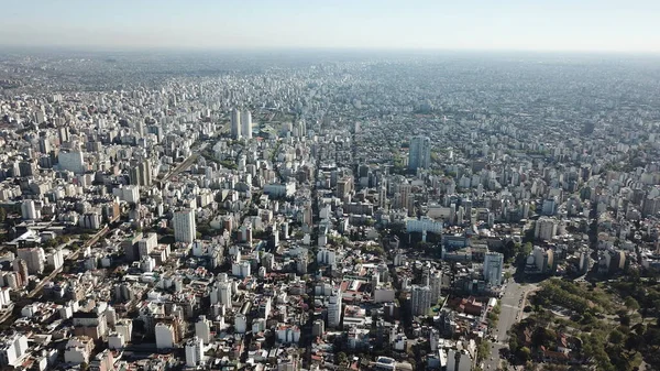Buenos Aires Şehrinin Insansız Hava Aracıyla Çekilmiş — Stok fotoğraf
