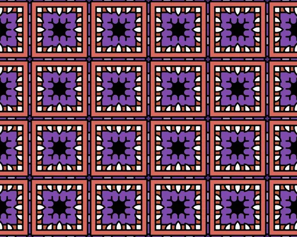 Een Abstracte Illustratie Met Een Naadloos Geometrisch Tegelpatroon — Stockfoto