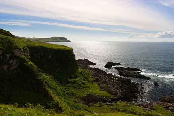 Cielo Nublado Sobre Escocesa Ilse Mull Coast Lago Loch — Foto de Stock