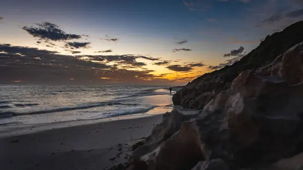 Живописный Закат Над Морем — стоковое фото