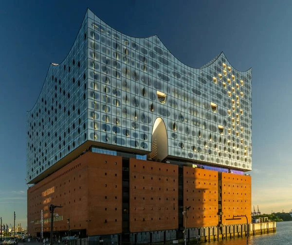 Budynek Elbphilharmonie Laeiszhalle Hamburgu Niemcy — Zdjęcie stockowe