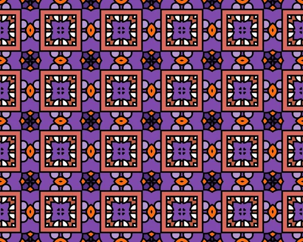 Een Illustratie Van Naadloze Tegels Patroon Een Paarse Kleur — Stockfoto