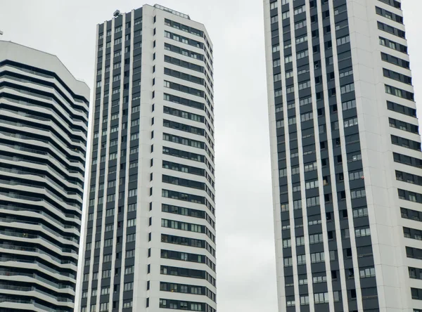 Ein Blick Von Außen Auf Moderne Hochhäuser Wohngebiet — Stockfoto