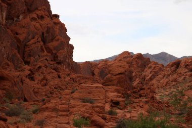 İtfaiye Parkı Vadisi. Nevada, ABD 'de halk eğlencesi ve doğa koruma alanı.