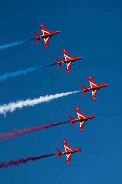 Havacılık Gdynia 2021 hava gösterisinde Kızıl Oklar RAF Ekran Ekibi