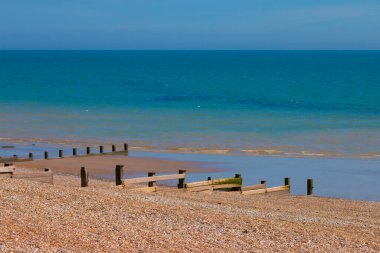 Birleşik Krallık 'ın Batı Sussex' indeki Güney Mızraklı Sahili 'nde güzel bir çekim.