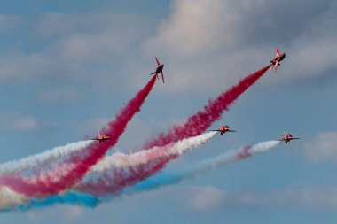 Havacılık Gdynia 2021 hava gösterisinde Kızıl Oklar RAF Ekran Ekibi