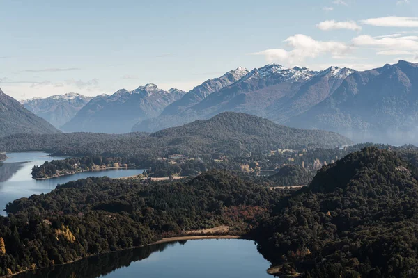 Vacker Utsikt Över Sjö Bergen Argentina San Carlos Bariloche — Stockfoto