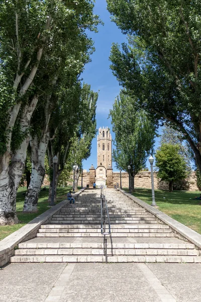 Una Vista Las Escaleras Que Conducen Catedral Vieja Lleida España —  Fotos de Stock