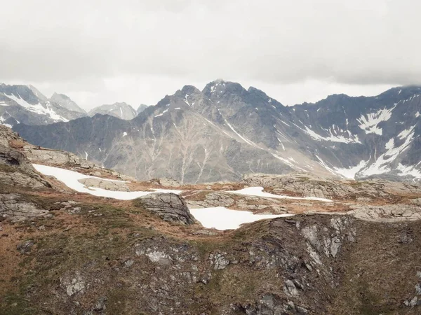 Blick Auf Eine Bergkette Den Neualpseen Osttirol — Foto de Stock