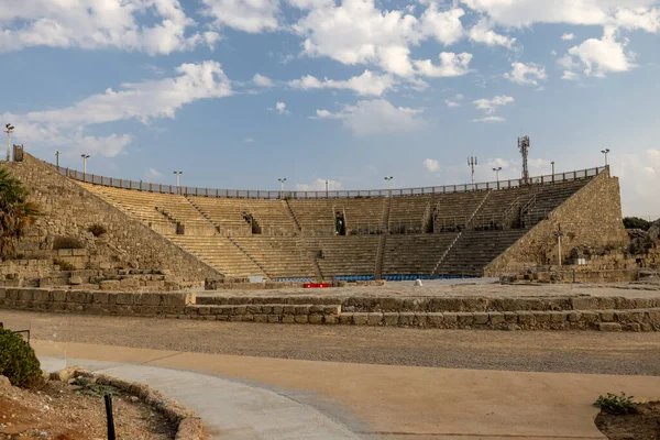 Beautiful View Caesarea National Park Sunny Day Israel — Stock Photo, Image