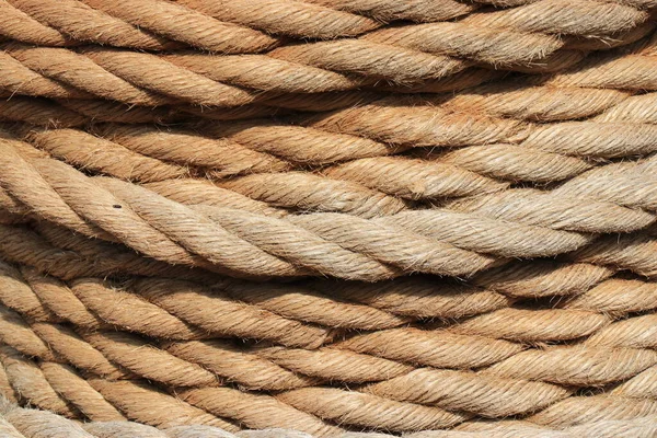 갈색을 두꺼운 로프가 모양으로 — 스톡 사진