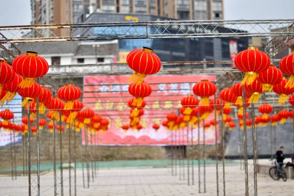 Lantern Park Mieście Chengdu Chiny — Zdjęcie stockowe