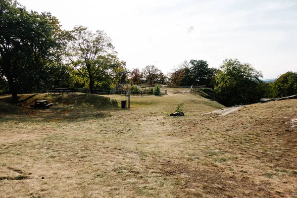 Een Prachtig Uitzicht Zandsteengrotten Blankenburg Harz — Stockfoto