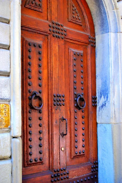 Eine Historische Haustür Florenz Toskana Italien Einem Sonnigen Tag — Stockfoto