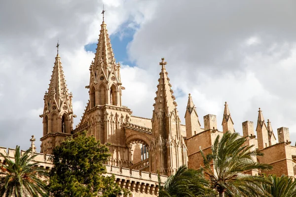 Une Belle Vue Sur Une Ancienne Cathédrale Seu Espagne — Photo