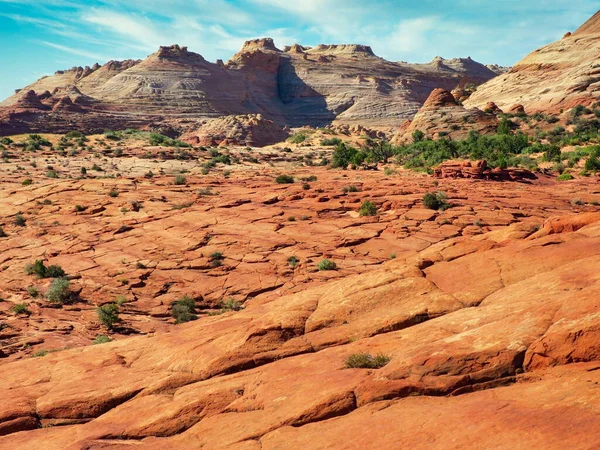 Una Vista Panorámica Famosa Formación Arenisca Roja Monument Valley Arizona —  Fotos de Stock