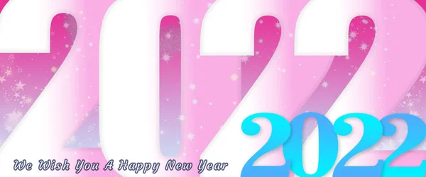 Una Representación Una Escritura 2022 Deseamos Feliz Año Nuevo — Foto de Stock