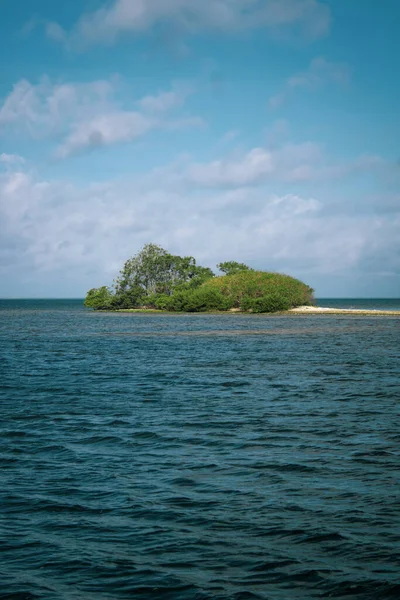 Vertical Shot Island Middle Sea — Stock Photo, Image