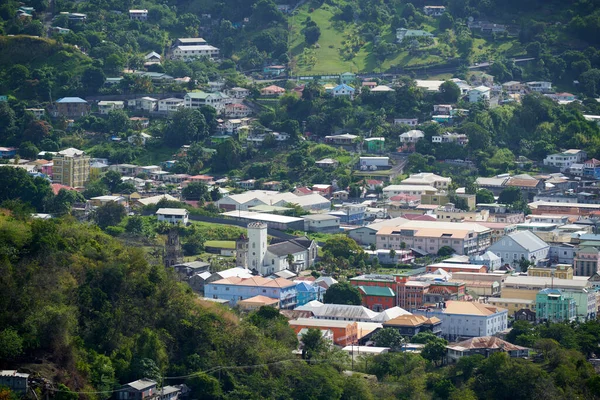 Una Vista Panorámica Kingstown San Vicente Islas Del Caribe — Foto de Stock