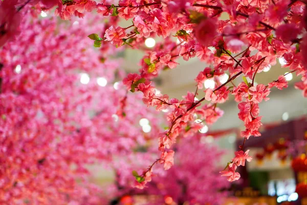 Chinese New Year Prosperity Fake Blossom Plum Flower — Stock Photo, Image